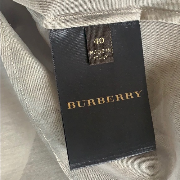 BURBERRY Gray Rope Sleeve Chiffon Semi-Sheer Shirt - Picture 6 of 8